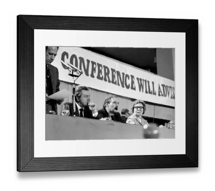 Framed Print : Prime mInister Harold Wilson during a debate on the Common Market