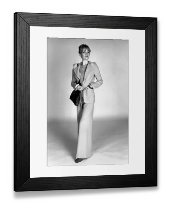 Framed Print : Fashion: Eye Catcher Thatcher. February 1975 75-00848