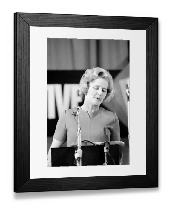 Framed Print : William Whitelaw and Margaret Thatcher meet young conservatives Framed Print : William Whitelaw and Margaret Thatcher meet young conservatives
