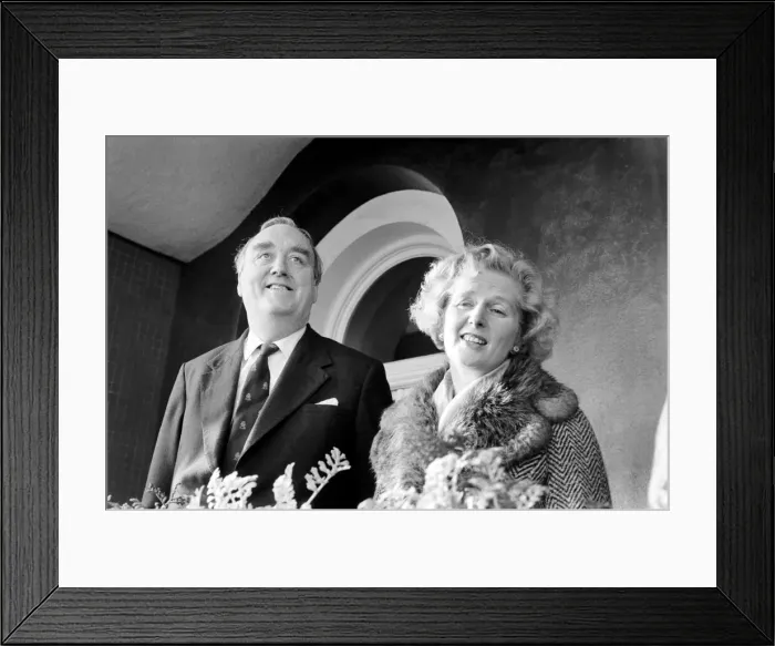 Framed Print : William Whitelaw and Margaret Thatcher meet young conservatives Framed Print : William Whitelaw and Margaret Thatcher meet young conservatives
