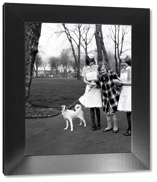 Woman and Dog. Miss Emily Hoban 79. February 1975 75-00750-002