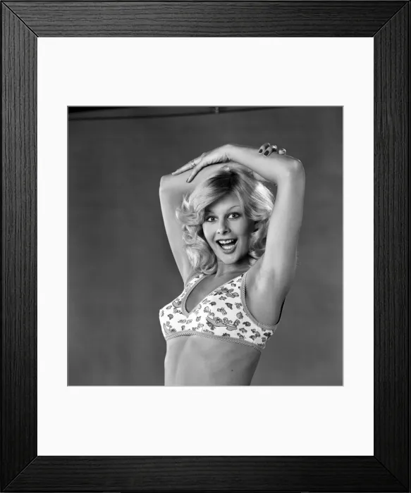 Framed Print : Glamour. Stocking Fashion. Jilly Johnson. February 1975 75-00713-007 Framed Print : Glamour. Stocking Fashion. Jilly Johnson. February 1975 75-00713-007