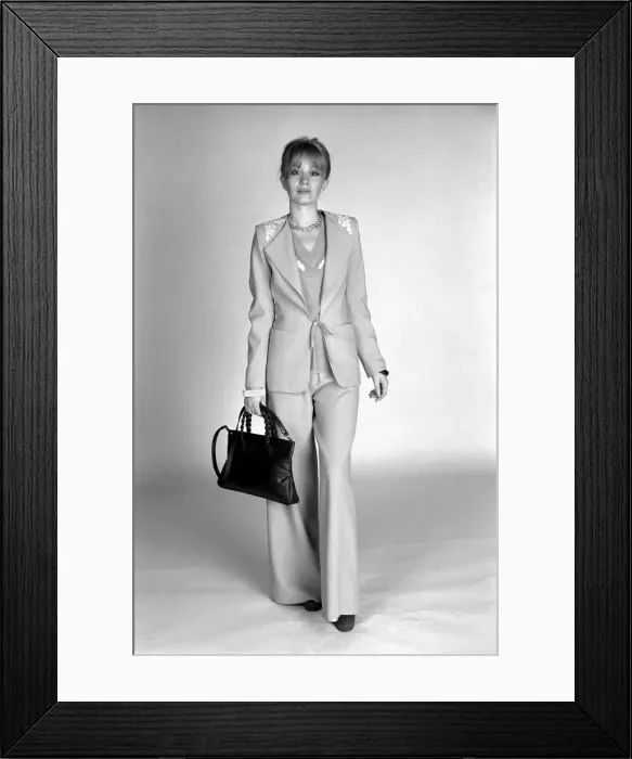 Framed Print : Fashion: Eye Catcher Thatcher. February 1975 75-00848-002 Framed Print : Fashion: Eye Catcher Thatcher. February 1975 75-00848-002