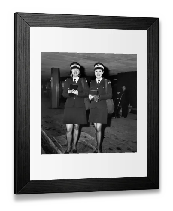 Framed Print : Beauty Queen Traffic Wardens. Travellers St Londons Heathrow Airport may have their Framed Print : Beauty Queen Traffic Wardens. Travellers St Londons Heathrow Airport may have their