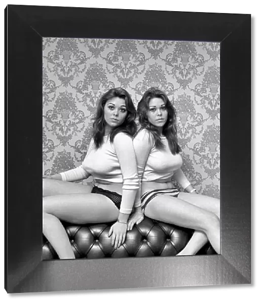 Identical Twins: Jackie and Lorraine Docker. January 1975 75-00595-005
