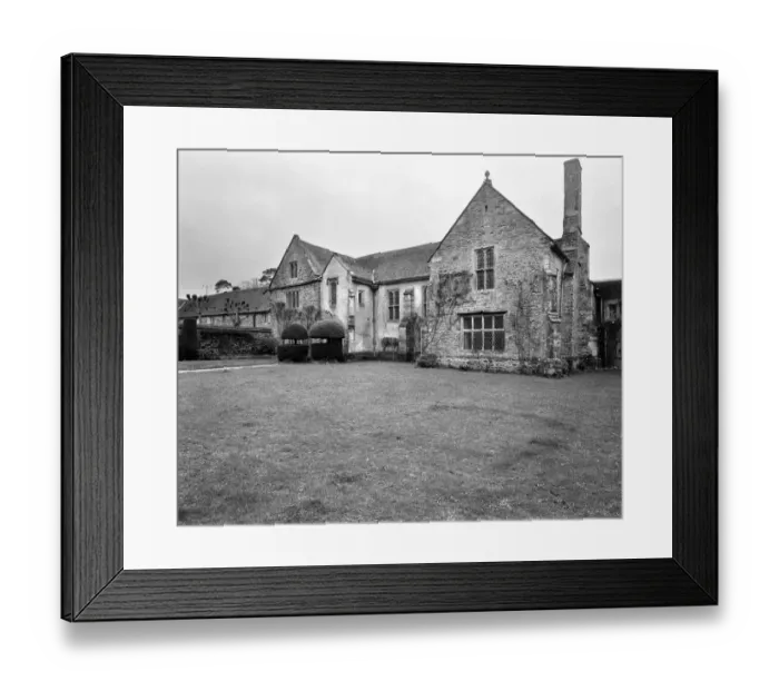 Framed Print : Cothay Manor, near Wellington, Somerset February 1975 75-00699-003 Framed Print : Cothay Manor, near Wellington, Somerset February 1975 75-00699-003