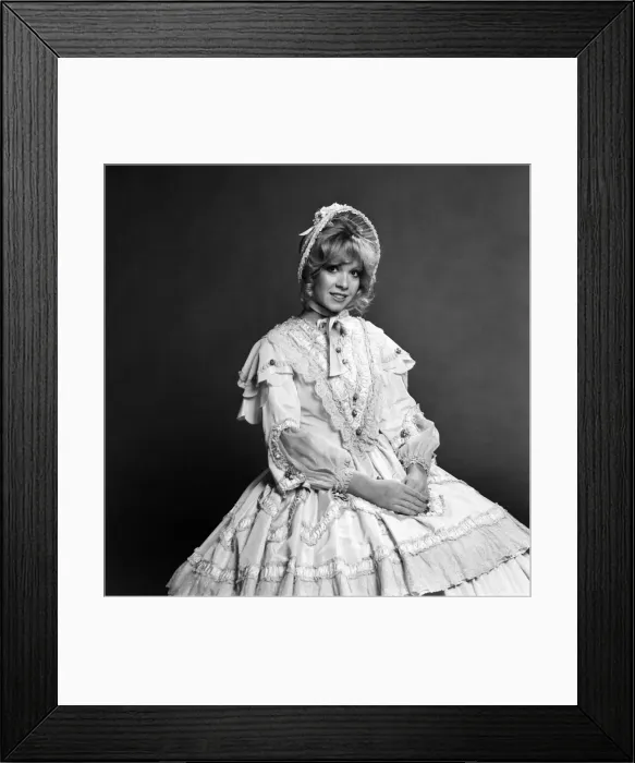 Framed Print : Fashion  /  Old. Beverley Pilkington in Crinoline'dress