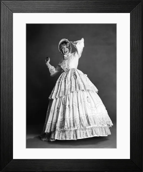 Framed Print : Fashion / Old. Beverley Pilkington in Crinoline'dress Framed Print : Fashion / Old. Beverley Pilkington in Crinoline'dress