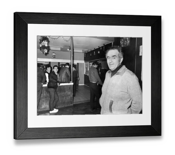 Framed Print : Ron Pike the warden at the at the Mill Lane Youth Club in Elswick - keeping an eye over