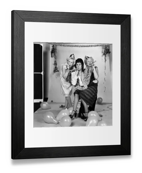 Framed Print : People: Old: Humour: Dancing: Grandmas party: Paul who is a favourite with ladies