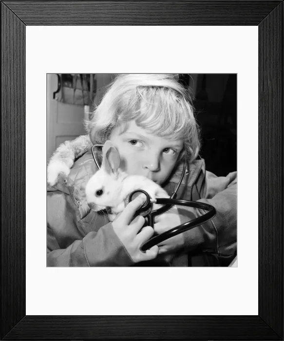 Framed Print : Animal: Cute: Bunny: It was a moment of tender wonderment Framed Print : Animal: Cute: Bunny: It was a moment of tender wonderment