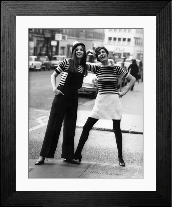 Framed Print : From Dior. The Plumbers Mate Look: Christine Mullin, on the left in the picture Framed Print : From Dior. The Plumbers Mate Look: Christine Mullin, on the left in the picture