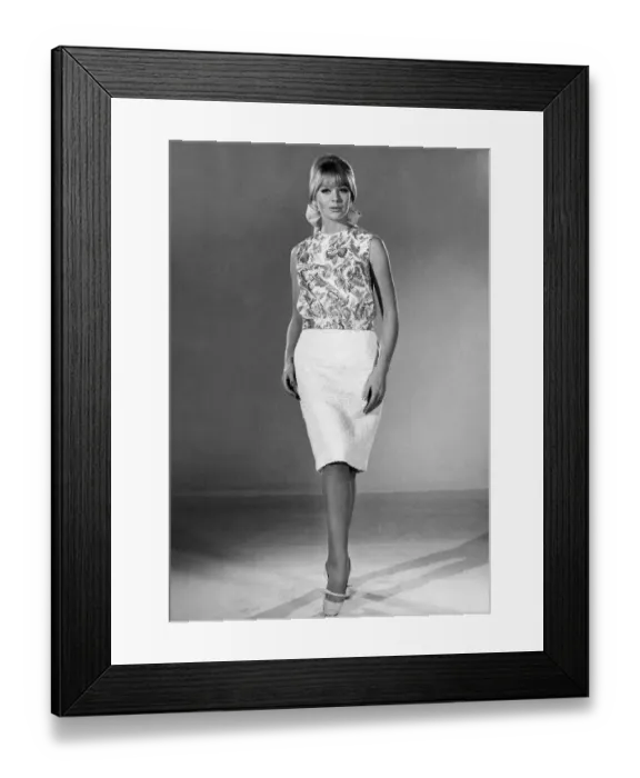 Framed Print : Reveille Fashions 1965: Marilyn Rickards. December 1965 P006734 Framed Print : Reveille Fashions 1965: Marilyn Rickards. December 1965 P006734
