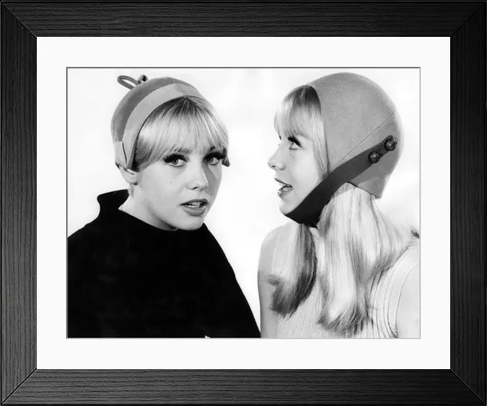 Framed Print : Reveille Fashions: Susan and Jennifer Baker. January 1966 P006675 Framed Print : Reveille Fashions: Susan and Jennifer Baker. January 1966 P006675