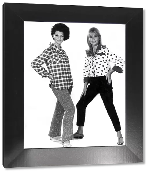 Reveille Fashions 1966: Short-cut shirt, Jo Ann Asher. Hipster shirt, Barbara Ray