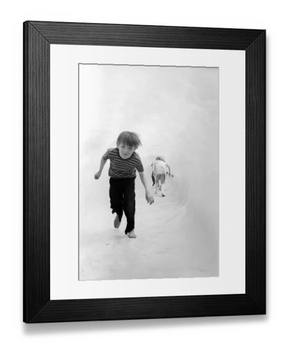 Framed Print : Kids in the Park: It was shoes off in Tabbard Gardens, Bermondsey, today (Saturday)