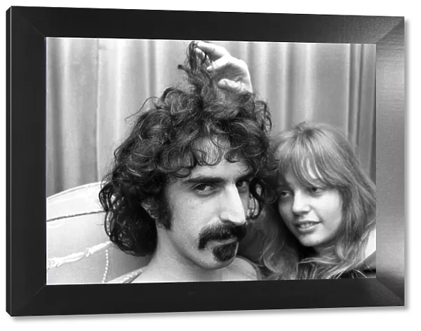Frank Zappa Composer and musician and wife Gail. January 1971 71-00141-004