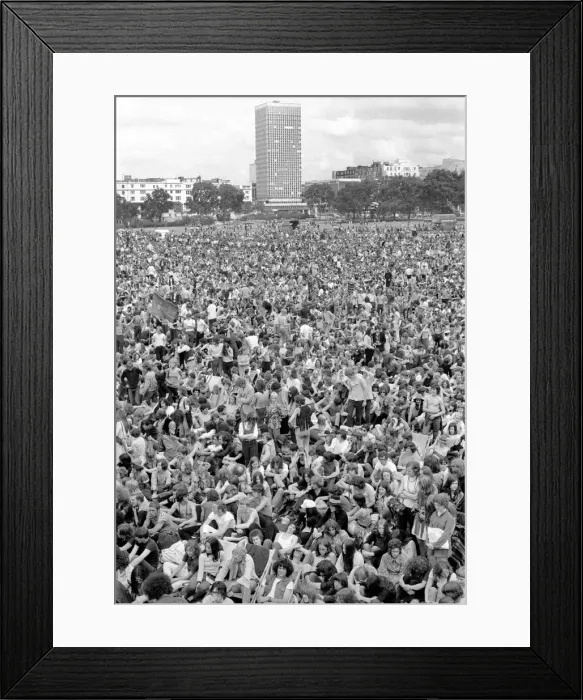 Framed Print : Hyde Park Pop Festival. July 1970 70-6854-013