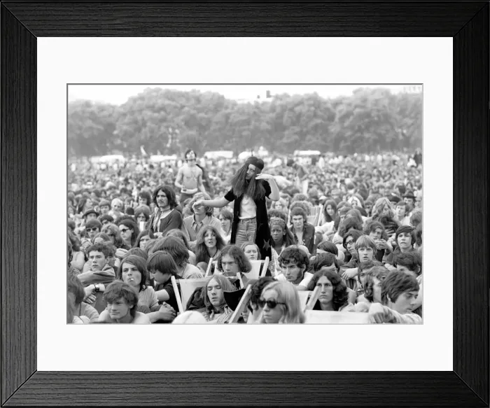 Framed Print : Hyde Park Pop Festival. July 1970 70-6854-004