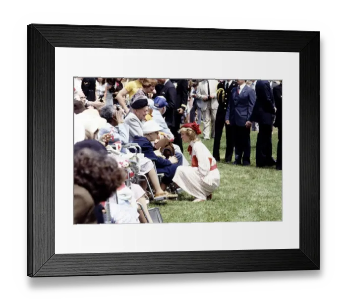Framed Print : Prince and Princess of Wales tour of Canada in June 1983 Framed Print : Prince and Princess of Wales tour of Canada in June 1983