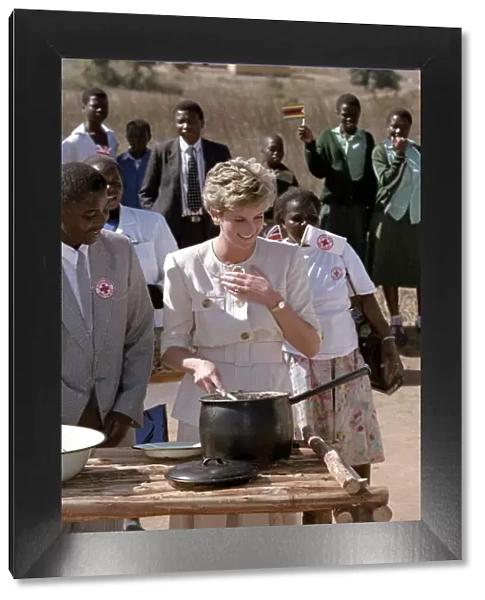 Diana, Princess of Wales Overseas Visit to Zimbabwe, July 1993