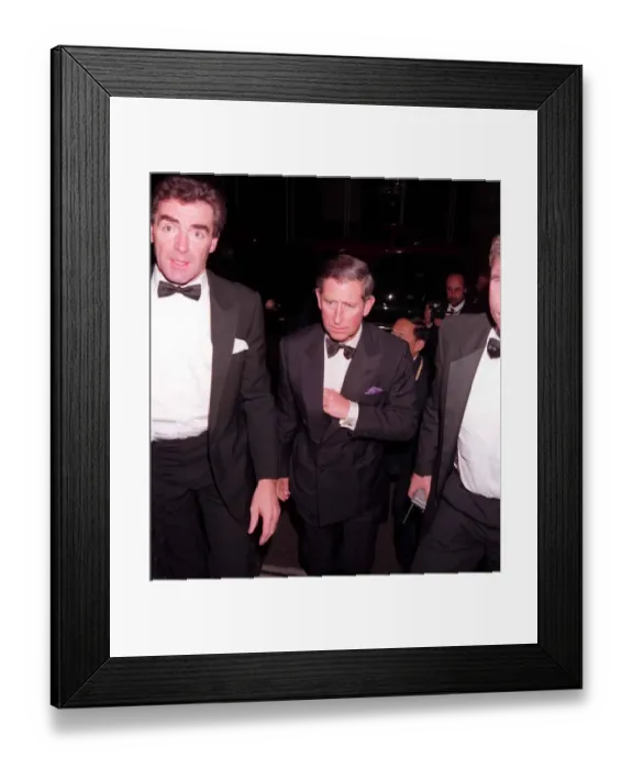 Framed Print : Prince Charles arriving at The Ritz