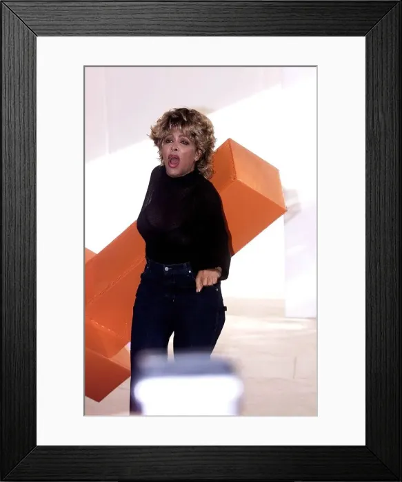 Framed Print : Tina Turner in Paris October 1999. Launches her new album Framed Print : Tina Turner in Paris October 1999. Launches her new album