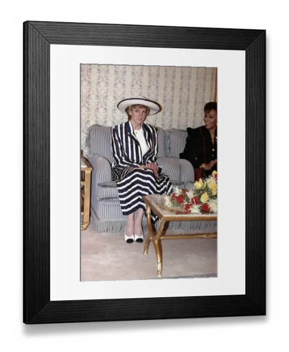 Framed Print : Prince and Princess of Wales Official Visit to the Arab States in the Persian Gulf Framed Print : Prince and Princess of Wales Official Visit to the Arab States in the Persian Gulf