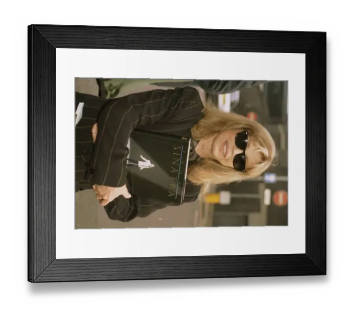 Framed Print : Nancy Sinatra Singer arriving at Heathrow from New York to promote her new book Frank Framed Print : Nancy Sinatra Singer arriving at Heathrow from New York to promote her new book Frank