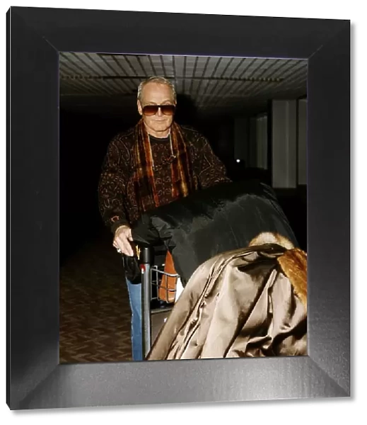 Paul Newman Actor arriving at Heathrow Airport
