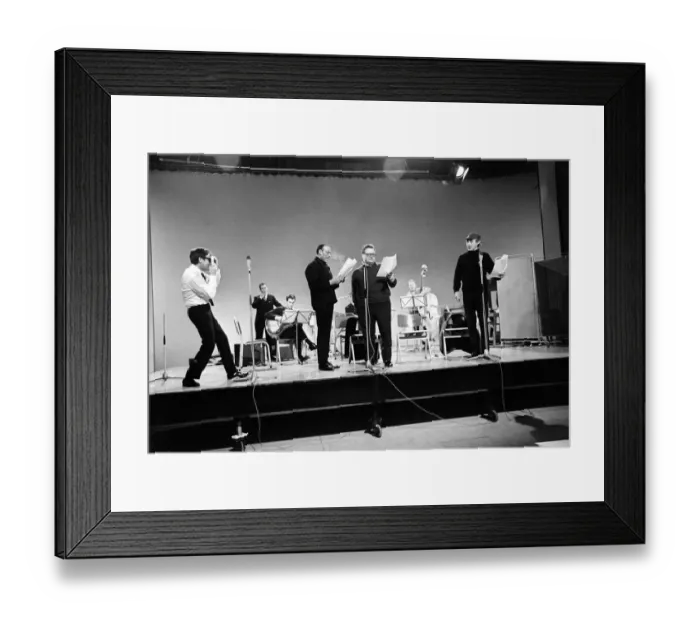 Framed Print : Spike Milligan March 1966 Harry Seacombes life story with Spike Milligan Framed Print : Spike Milligan March 1966 Harry Seacombes life story with Spike Milligan