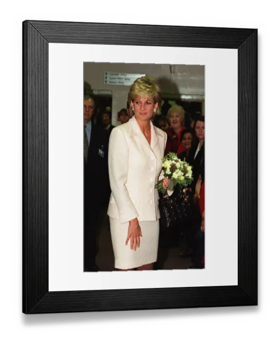 Framed Print : Diana, Princess of Wales, at the National Hospital for Neurology