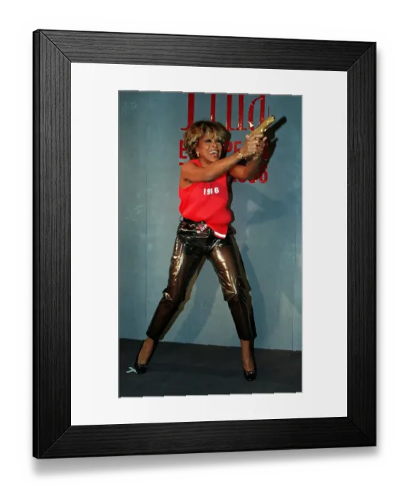 Framed Print : Tina Turner rock star gave a press conference today 15 / 11 / 1995 when she sang the theme Framed Print : Tina Turner rock star gave a press conference today 15 / 11 / 1995 when she sang the theme