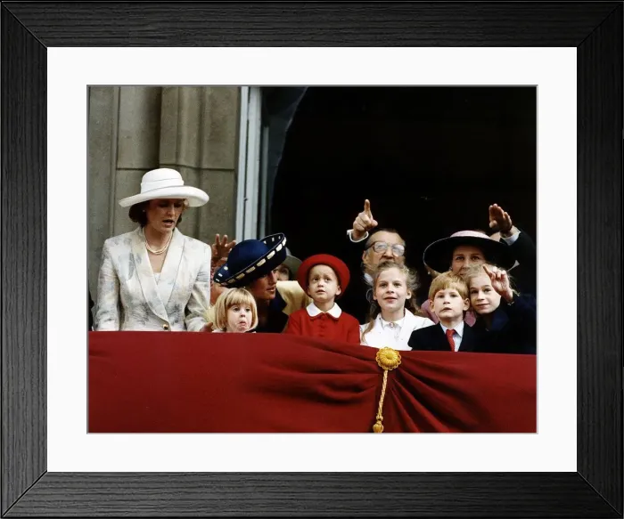 Framed Print : Royal Family on the Balcony of Buckingham Palace for the Trooping of the Colour Ceremony Framed Print : Royal Family on the Balcony of Buckingham Palace for the Trooping of the Colour Ceremony