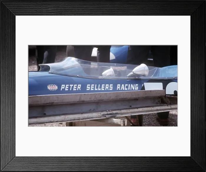 Framed Print : Motor Racing Goodwood 1966 Car Racing at Goodwood, race car of Peter Sellers