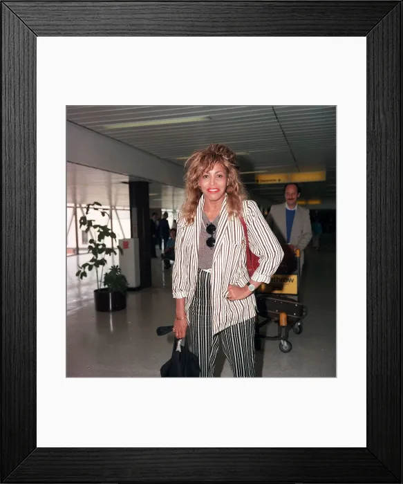 Framed Print : Tina Turner singer at LAP June 1986