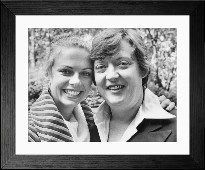 Framed Print : Former bassist of The Animals pop group Chas Chandler, pictured with his wife Madeleine Framed Print : Former bassist of The Animals pop group Chas Chandler, pictured with his wife Madeleine