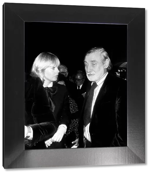 Spike Milligan July 1980 Goon Comedian arrives at Peter Sellers with Britt Ekland