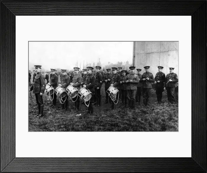 Framed Print : The Band of the 14th Battalion, Northumberland Fusiliers Framed Print : The Band of the 14th Battalion, Northumberland Fusiliers