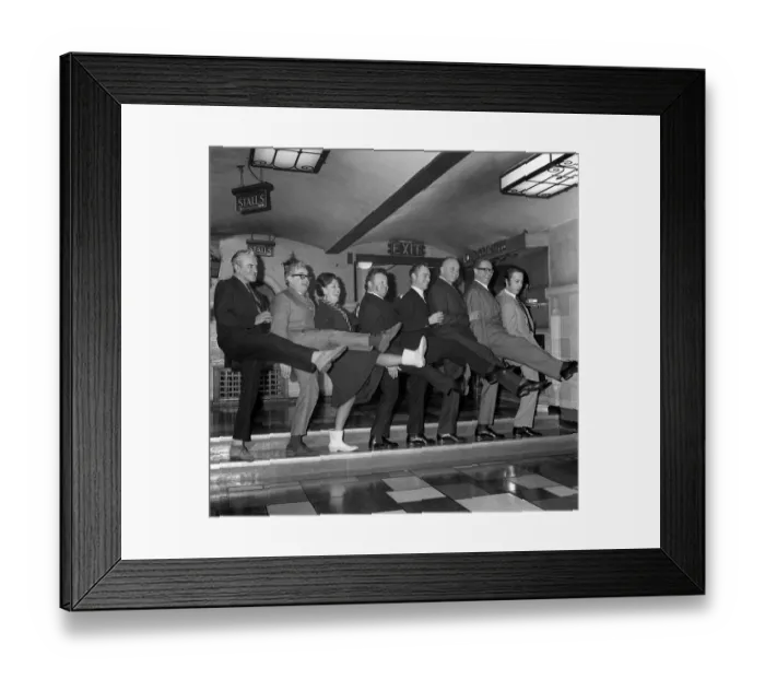 Framed Print : Ronnie Barker Stars to aid Army Charities March 1969 L-R John Le Mesurier