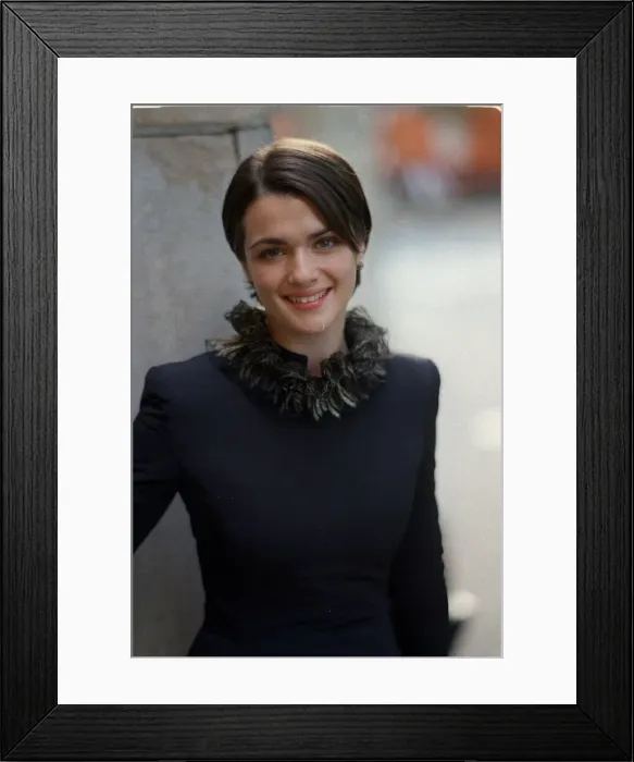 Framed Print : Rachel Weisz Mummy star September 1999 swapped bandages for gladrags as she made Framed Print : Rachel Weisz Mummy star September 1999 swapped bandages for gladrags as she made