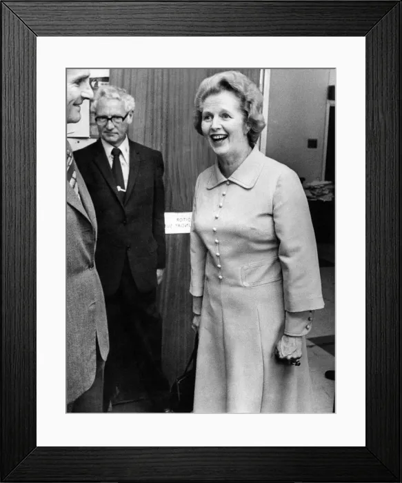 Framed Print : Margaret Thatcher visits the offices of the Newcastle Evening Chronicle and Journal Framed Print : Margaret Thatcher visits the offices of the Newcastle Evening Chronicle and Journal