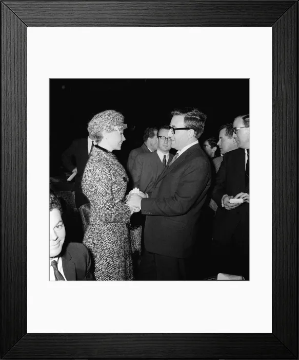 Framed Print : Peter Sellers and Dany Robin February 1962 at the Royal Film Performance Framed Print : Peter Sellers and Dany Robin February 1962 at the Royal Film Performance