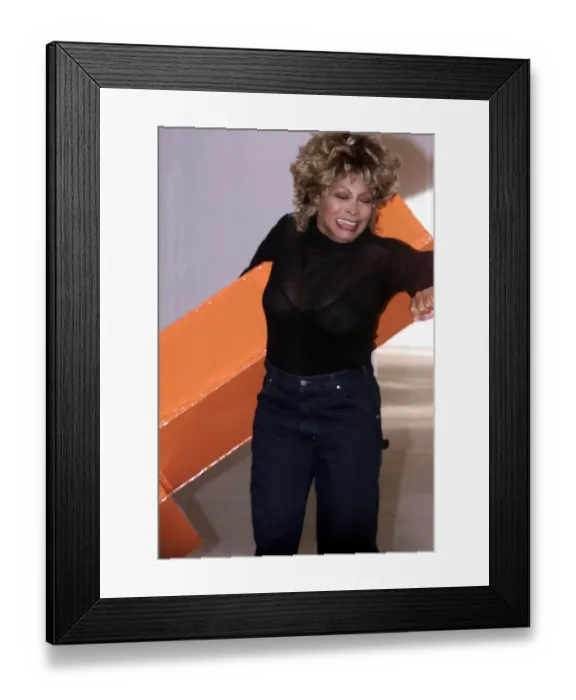 Framed Print : Tina Turner in Paris October 1999. Launches her new album Framed Print : Tina Turner in Paris October 1999. Launches her new album