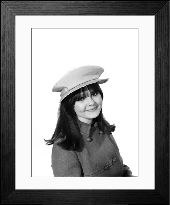 Framed Print : Clothing: Fashion: Hats. Model: Joanne Young. 1966 B2077-001