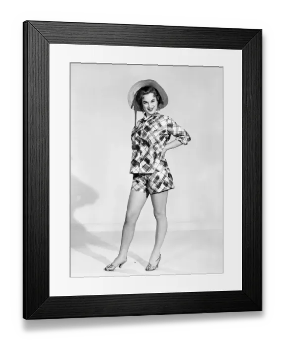 Framed Print : Clothing: Fashion: Beachwear. 1955 B244-006 Framed Print : Clothing: Fashion: Beachwear. 1955 B244-006