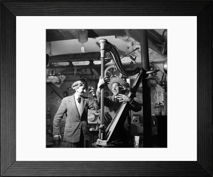 Framed Print : The customers of the Old Turkey Cock pub near Hunston in Herts. 1956 A273-008 Framed Print : The customers of the Old Turkey Cock pub near Hunston in Herts. 1956 A273-008