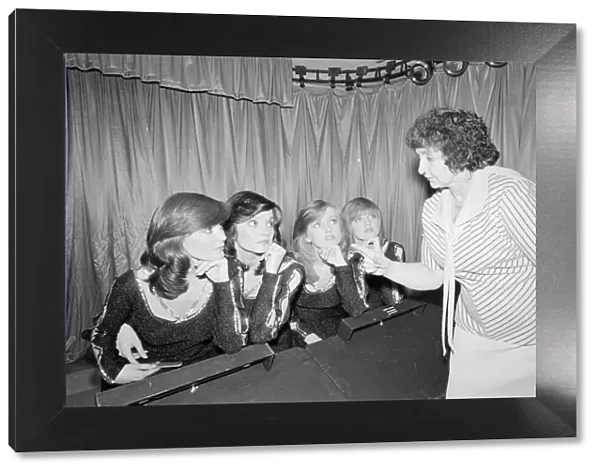 Maureen Nolan mother of the Nolan sisters seen here with the girls during the girls tour