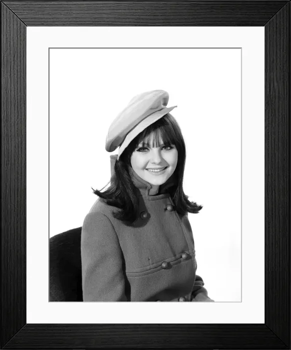 Framed Print : Clothing: Fashion: Hats. Model: Joanne Young. 1966 B2077