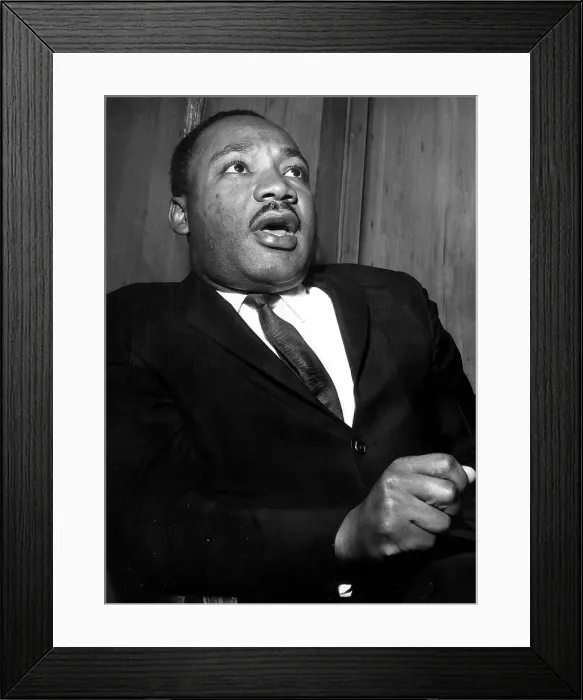 Framed Print : Martin Luther King at the Savoy Hotel Winner of the Nobel Peace Prize in Framed Print : Martin Luther King at the Savoy Hotel Winner of the Nobel Peace Prize in